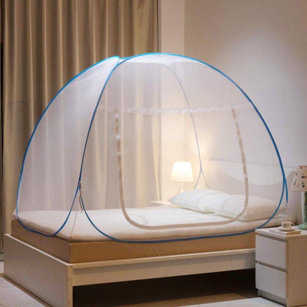 Premium Polyester Foldable Mosquito Net Tent (100 Cm Long / 1 Pc) - Image 1