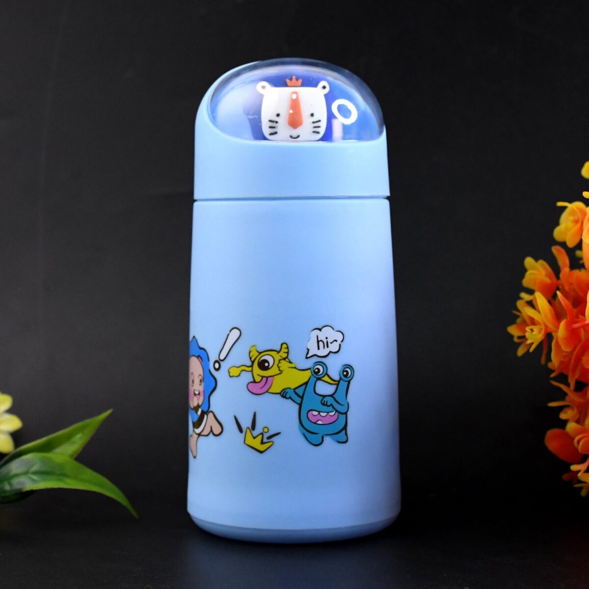 Double Wall Cartoon Glass Water Bottle 350Ml (1 Pc) - Image 1