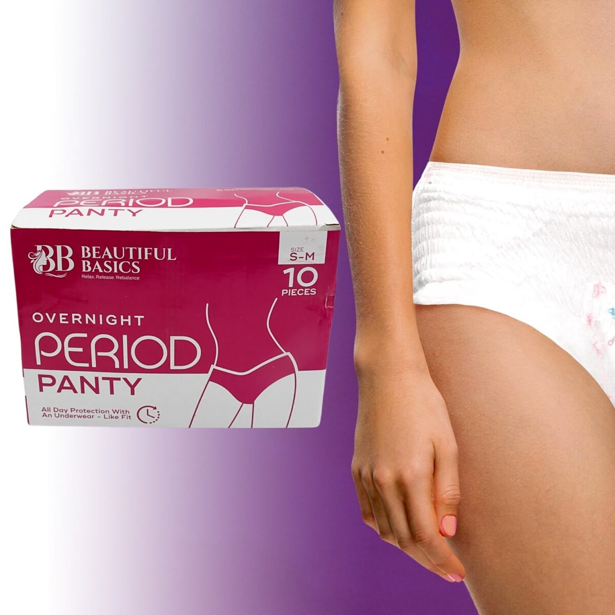 Women's Emergency Kit, Travel Kit- Includes Seamless Underwear, Pantyliner, Feminine Hygiene Sachet First Period Kit (10 Pcs) - Image 4