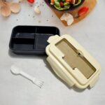 Lunch Box Flex Lock Plastic Liner Lunch Container, Portable Tableware Set for Kid Adult Student Children Keep Food Warm - Image 3