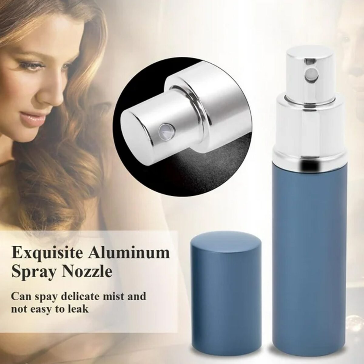 Refillable Fine Mist Spray Bottle for Perfume, Sanitizer, Travel Beauty & Makeup - 1 Pc - Image 2
