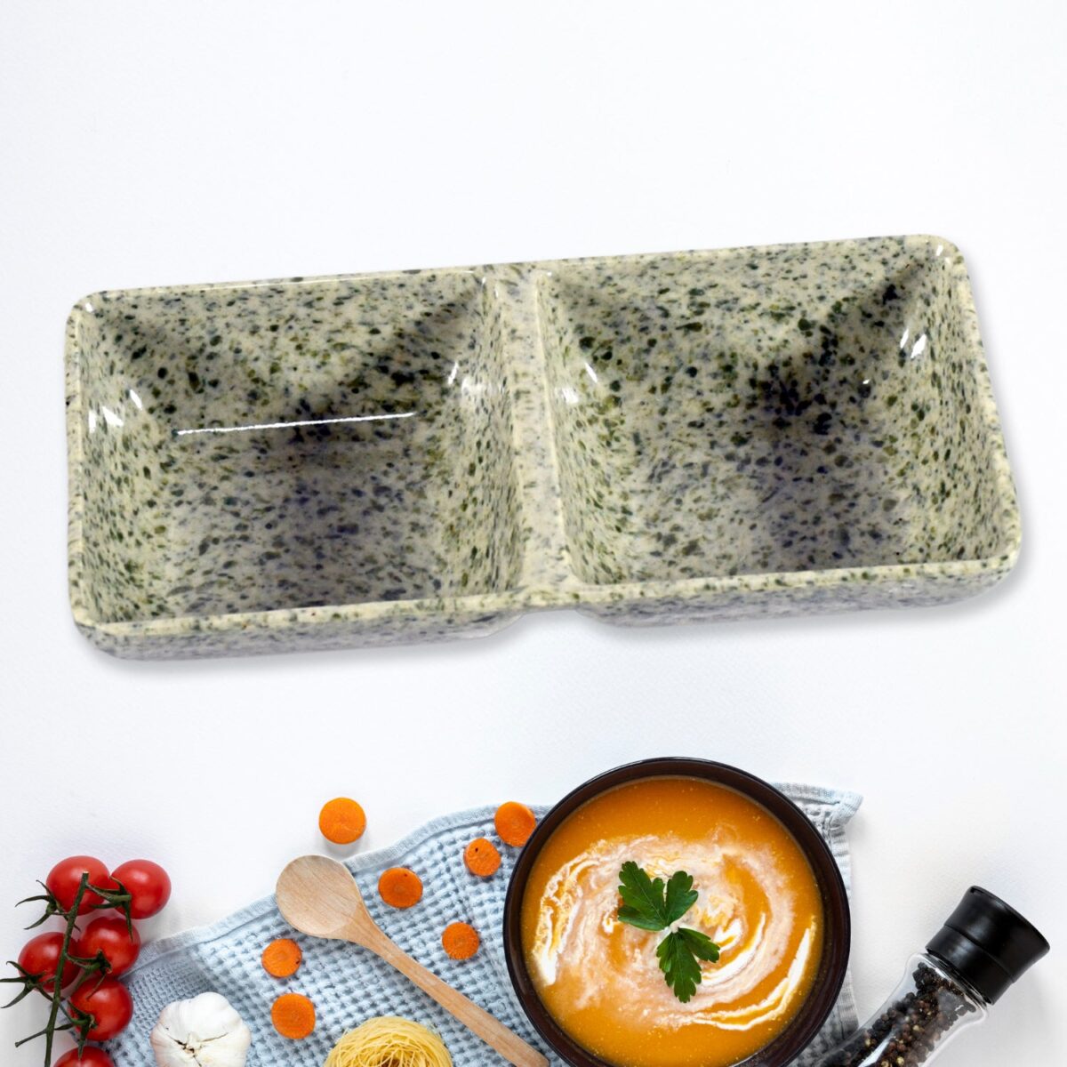 Sunday Funday 6-Piece Tea Set â€“ Platter & Dual Bowl - Image 6