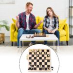 Folding Wooden Chess Board Set (30 Ã— 30 Cm / 1 Set) - Image 3