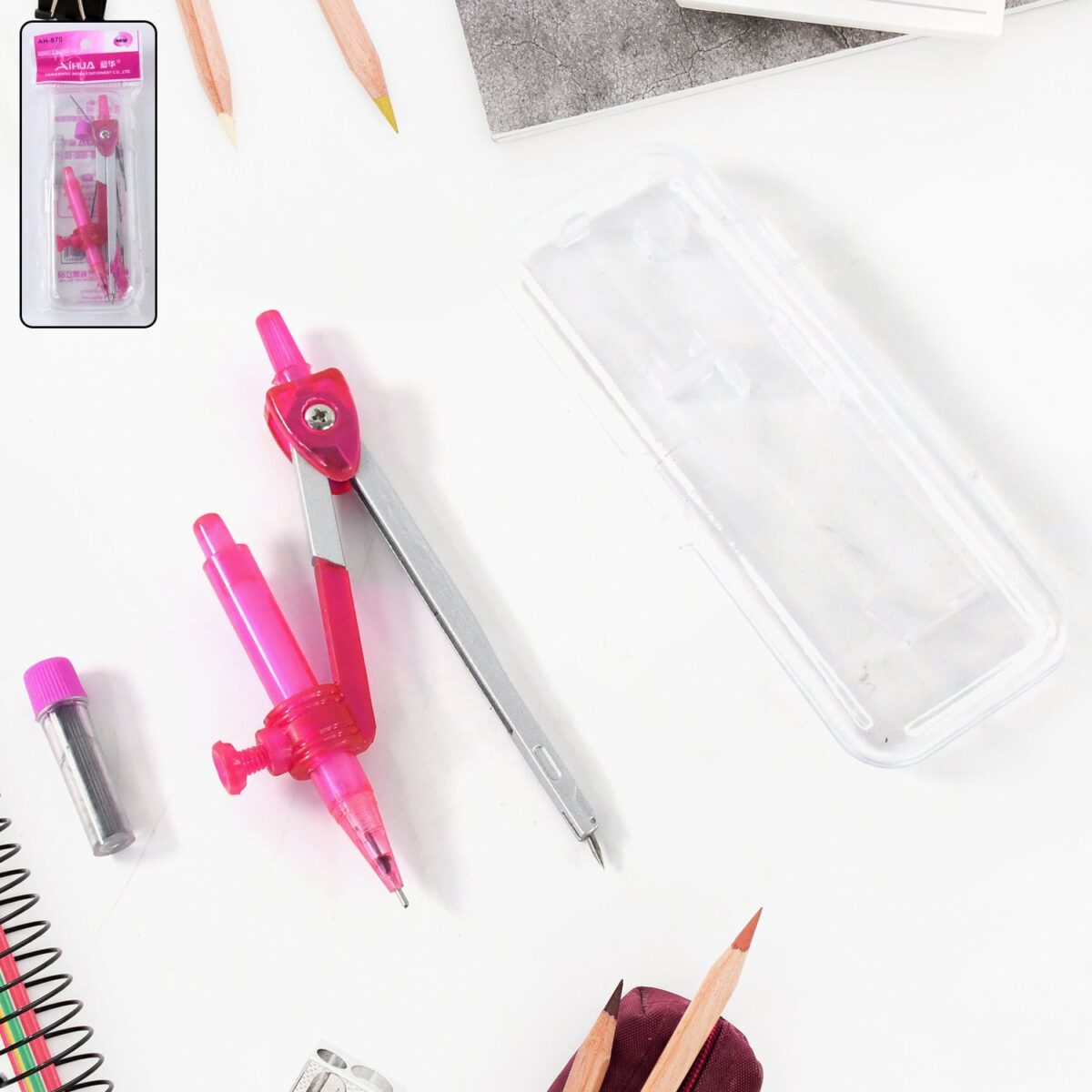 Student Geometry Compass Set (4 in 1) - Image 1