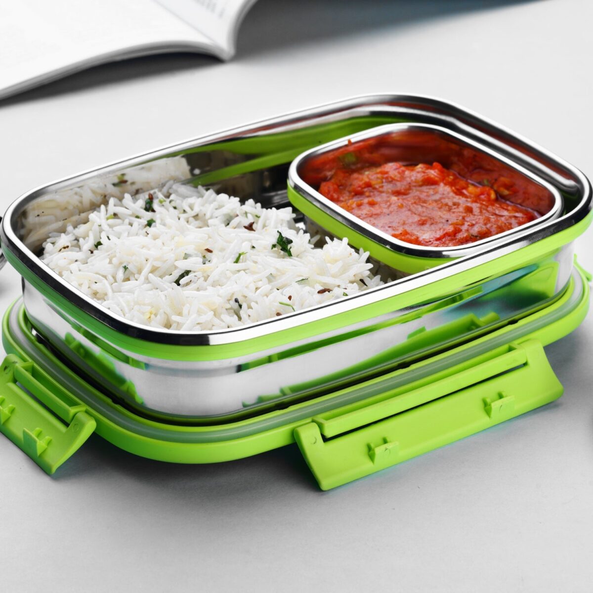 Ganesh Junior Stainless Steel Lunch Pack for Office & School Use - Image 1
