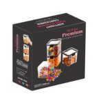 4Pc Square Container 700Ml Used For Storing Types Of Food Stuffs And Items. - Image 9