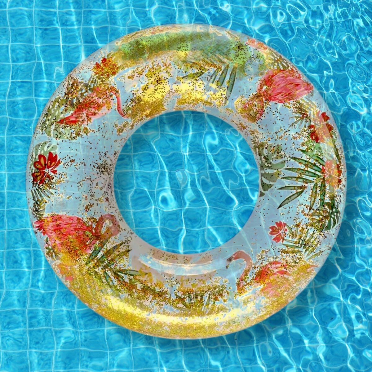 Swim Ring, For Adults, Conveniently Portable, Feathers, Swimming Ring, For Water Play, For Beaches, Swimming, Summer Vacation, Women's, Men's Outdoor Swimming Beach Adults Pool Water Fun Toys (1 Pc) - Image 1