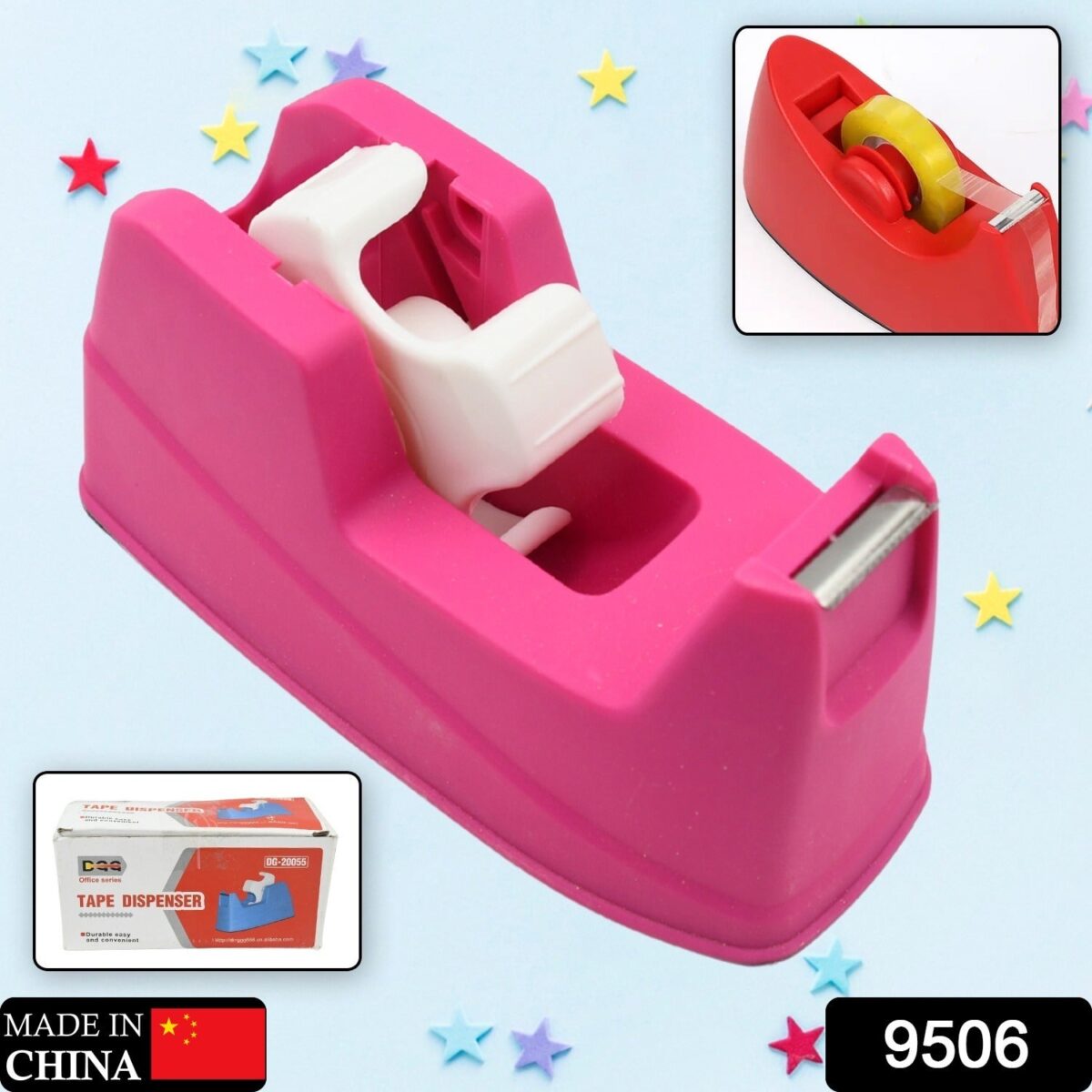 Plastic Tape Dispenser Cutter for Home Office use, Tape Dispenser for Stationary, Tape Cutter Packaging Tape (1 pc / 631 Gm) - Image 2