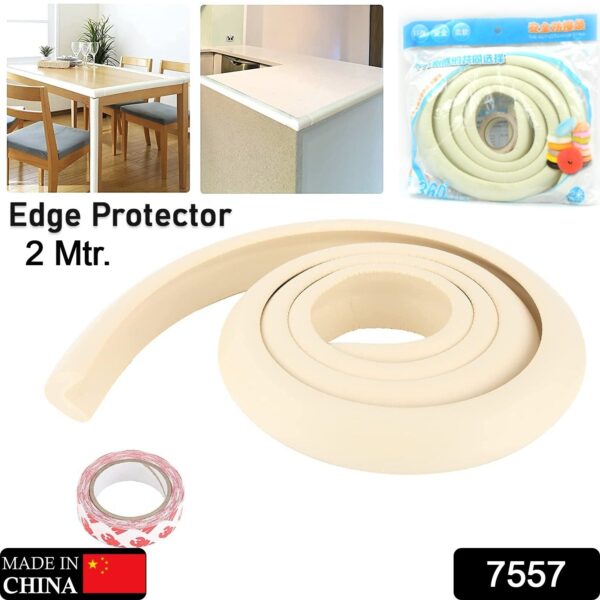 Corner Edge Protector â€“ Soft Rubber Safety Bumper Guard for Baby Proofing Furniture, Table, & Bed (2 Mtr)