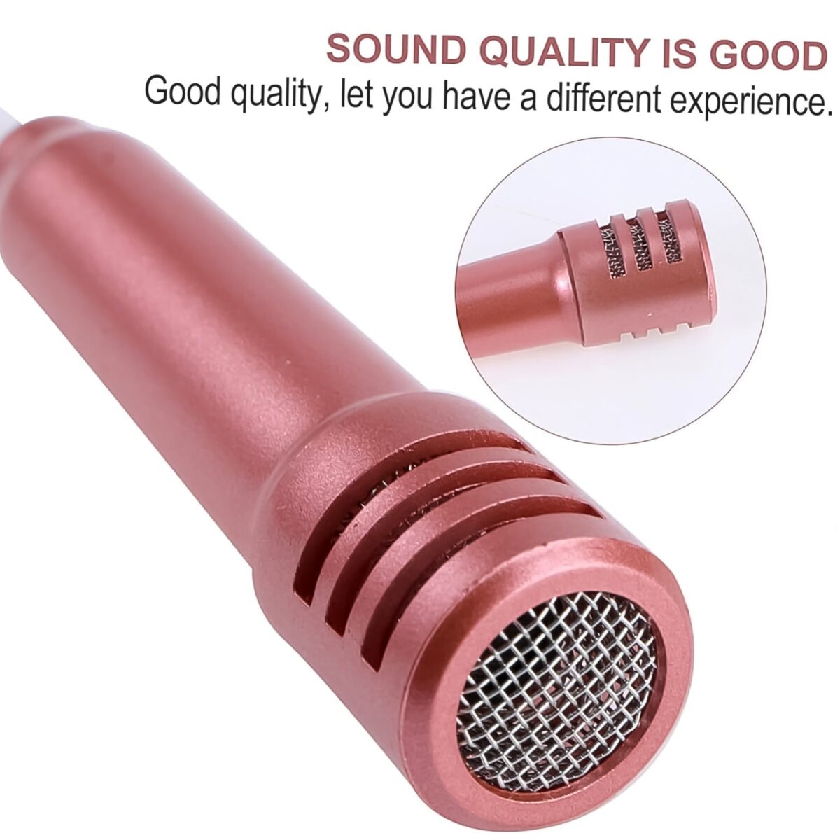 Mini Microphone Mic with Earphone for Voice Recording, Mike Mic Microphone with Handsfree for Mobile Computer, Headphone Handfree Earphone Usb Microphone Vocal Gift Miniature Children (1 Pc) - Image 6