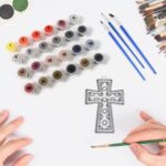 Paint by Number Kits 2 Set 20 Number Color, 6 paint brushes (2 Set) - Image 4
