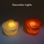 MULTI SHAPE SMALL LIGHT LAMPS LED SHAPE CRYSTAL NIGHT LIGHT LAMP (6 PC SET) - Image 4