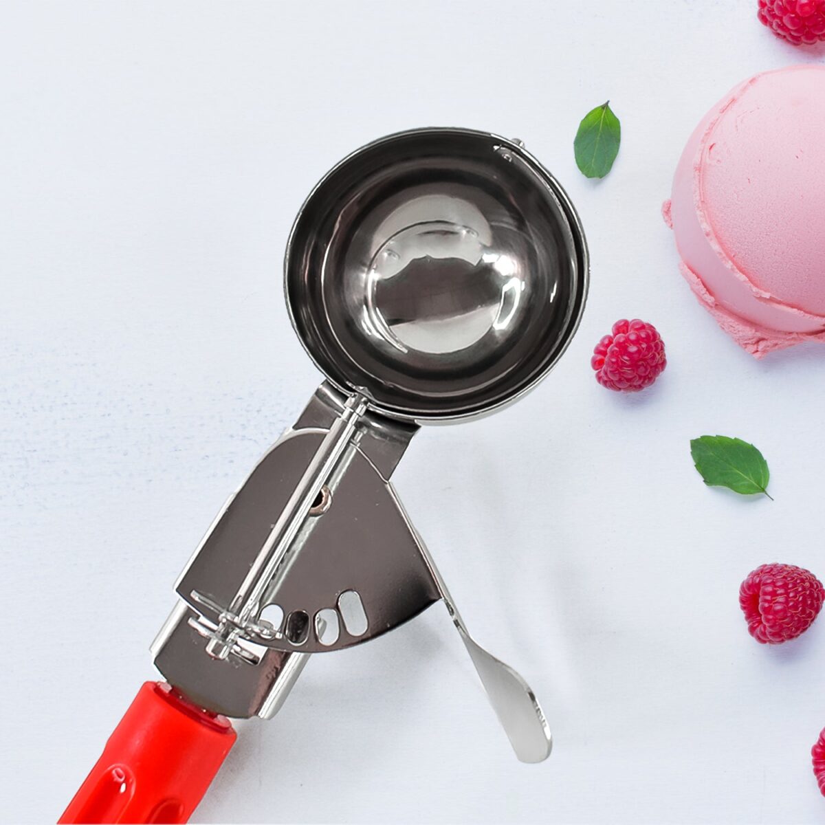 Apex Ice Cream Scoop Ã¢â‚¬â€œ 70 ML Stainless Steel Head with Ergonomic Handle (1 Pc) - Image 4