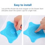 Star Shape Suction Cup Kitchen Bathroom Sink Drain Strainer Hair Stopper Filter, Star Shaped Sink Filter Bathroom Hair Catcher, Drain Strainers Cover Trap Basin (1 Pc) - Image 3