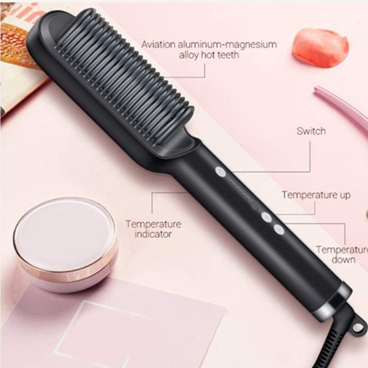 Hqt-909B Hair Straightener Used While Massaging Hair Scalps And Head., Hair accessories - Image 7