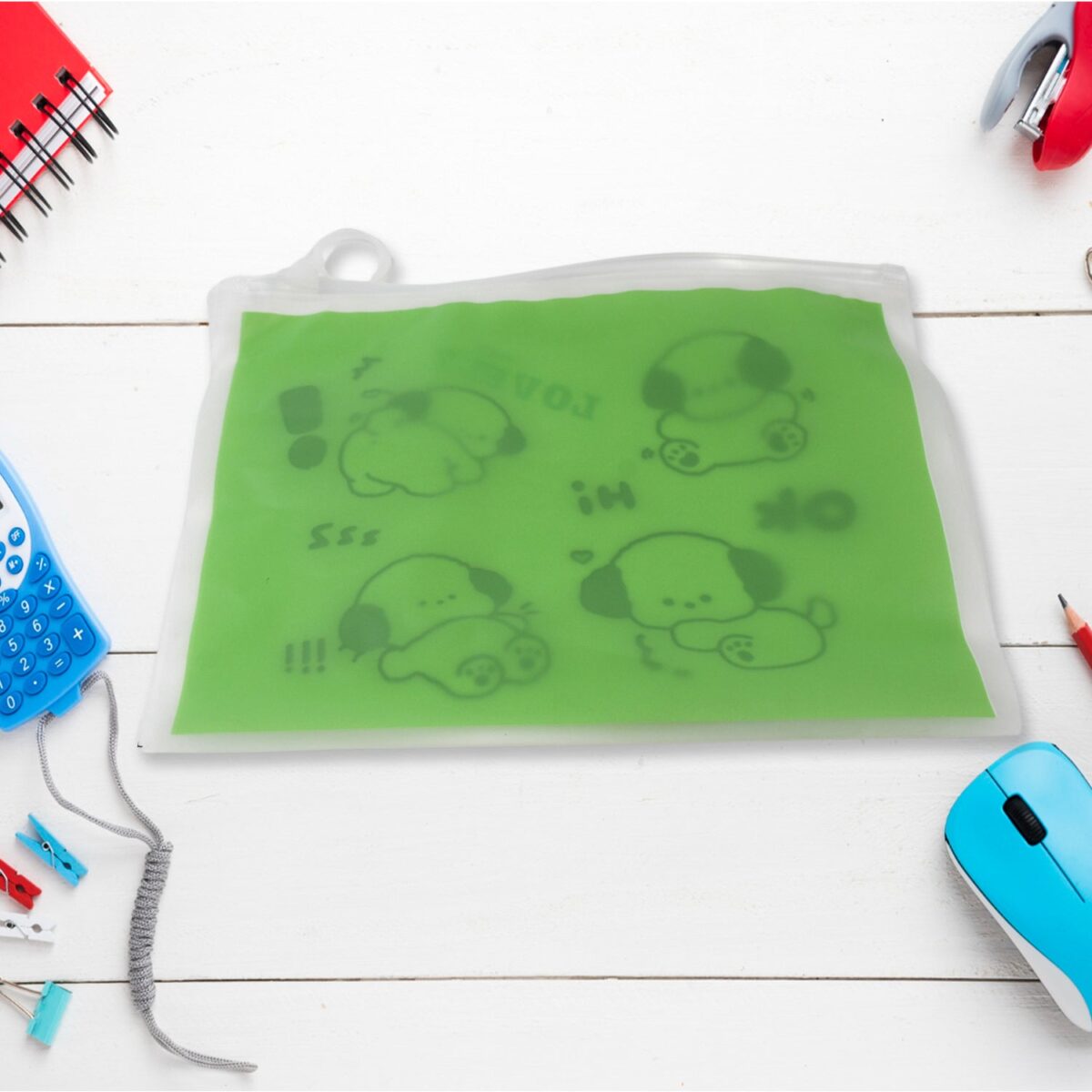 Reusable Multipurpose Pouch Pen Stationary Case Travel, Boys & Girls Pouch with Zip for Travel, School, Stationary (1 Pc/ Mix Design) - Image 6