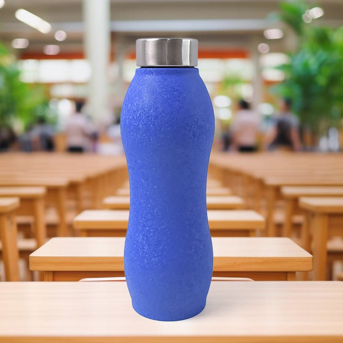Stainless Steel Water Bottle (1000ML / Mix Colour / 1 Pc / Crocodile) - Image 1