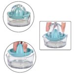 Manual Drink Orange Lemon Citrus Lime Fruit Juice Juicer Squeezer, BPA Free, Press & Pourer With Lid Plastic ManualÂ (1 Pc) - Image 4