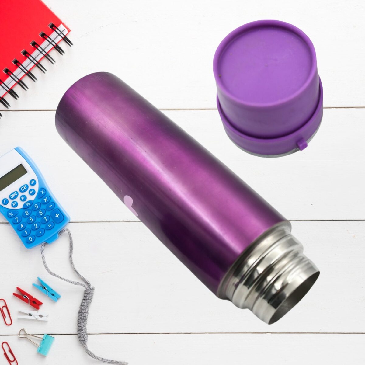Stainless Steel Water Bottle Leak Proof, Rust Proof, Hot & Cold Drinks, Gym Sipper BPA Free Food Grade Quality, Steel fridge Bottle For office / Gym / School (500 ML Approx) - Image 5