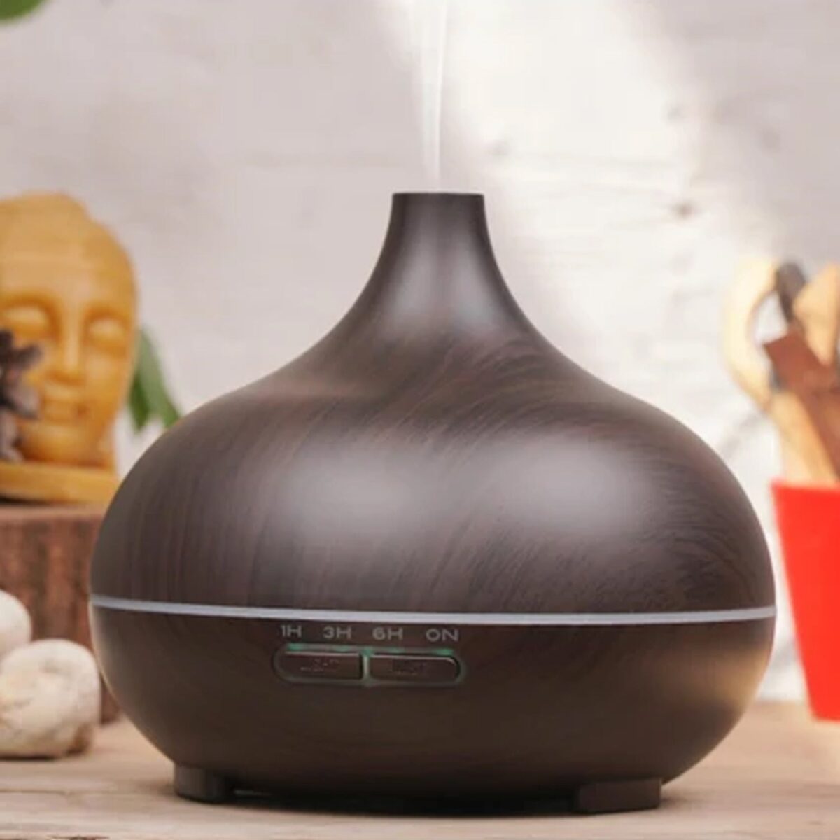 Aromatherapy Humidifier with 7 Colourful LED Light Change (500 ML Capacity / With Remote) - Image 7