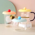 Cup / Mug Lid Dust Proof Silicone Rubber Airtight Seal (Cup & Spoon Not Included Only Lid/ 1 Pc) - Image 3
