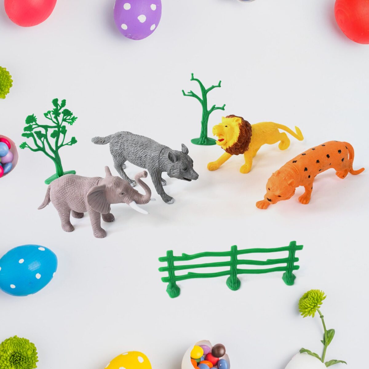 TTG Small Wild Animal Toy Set for Kids (Pack of 4 Animals) - Image 1