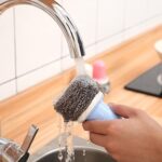 Dish Brush Multifunctional Palm Brush for Dish Kitchen Sink Pot Pan - Dish Scrub Brush Small Cleaning Brush Dish Scrubber Brush Cleaning Brushes for Household Use - Image 5