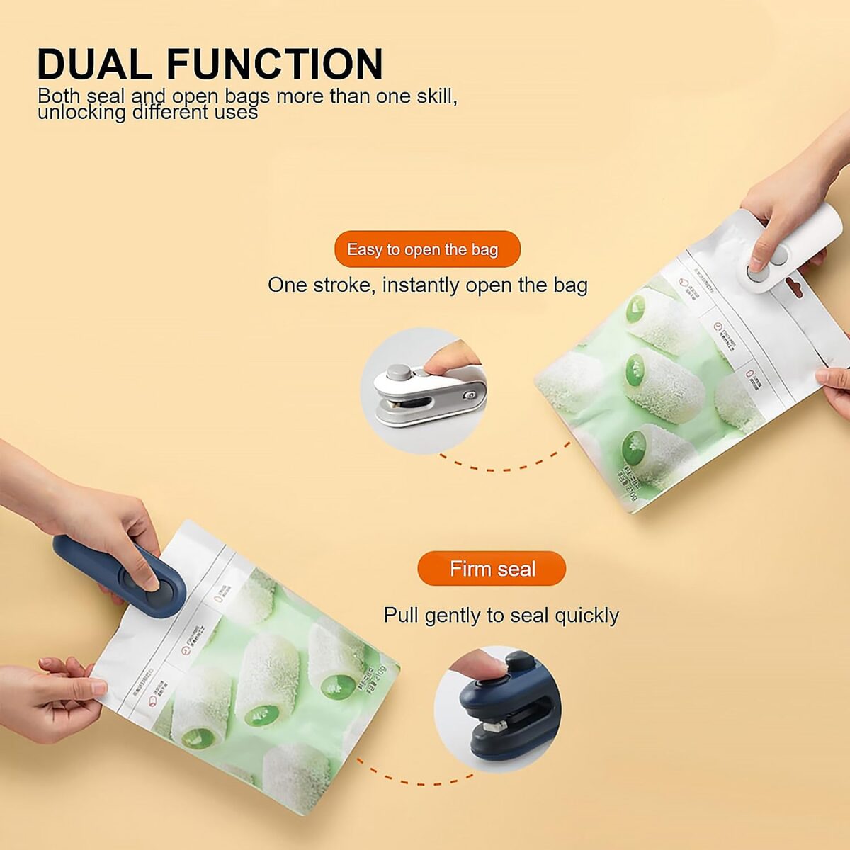 Mini Bag Sealer, 2 in 1 Seal & Cutter Heat Sealers - Image 6