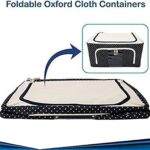Foldable Steel Frame Clothes Living Storage Organizer Handled Bag - Image 3