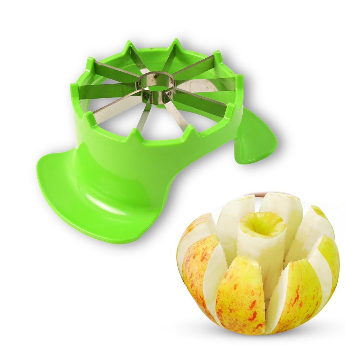 Apex Apple Cutter with Container Ã¢â‚¬â€œ Unbreakable ABS Body & Stainless Steel Blades - Image 6