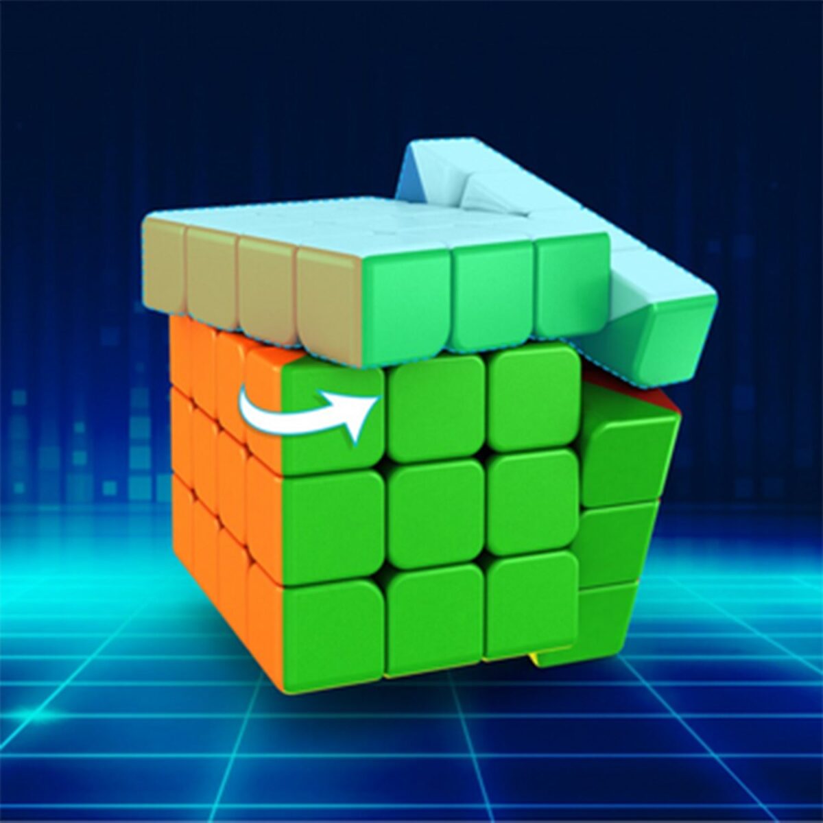 Small Puzzles Cubes 4Ãƒâ€”4Ãƒâ€”4 High Speed Sticker Less Magic Cube Game, Kids and Professionals Magic Cube Puzzle Toy, Pack of 1, 8+ Years - Image 5