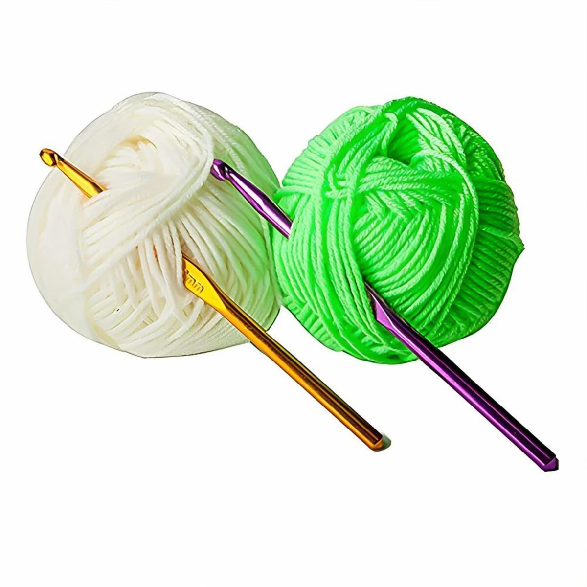 Aluminium Multicolor Knitting Needles, Crochet Kit (12 Pcs Set) - Image 6