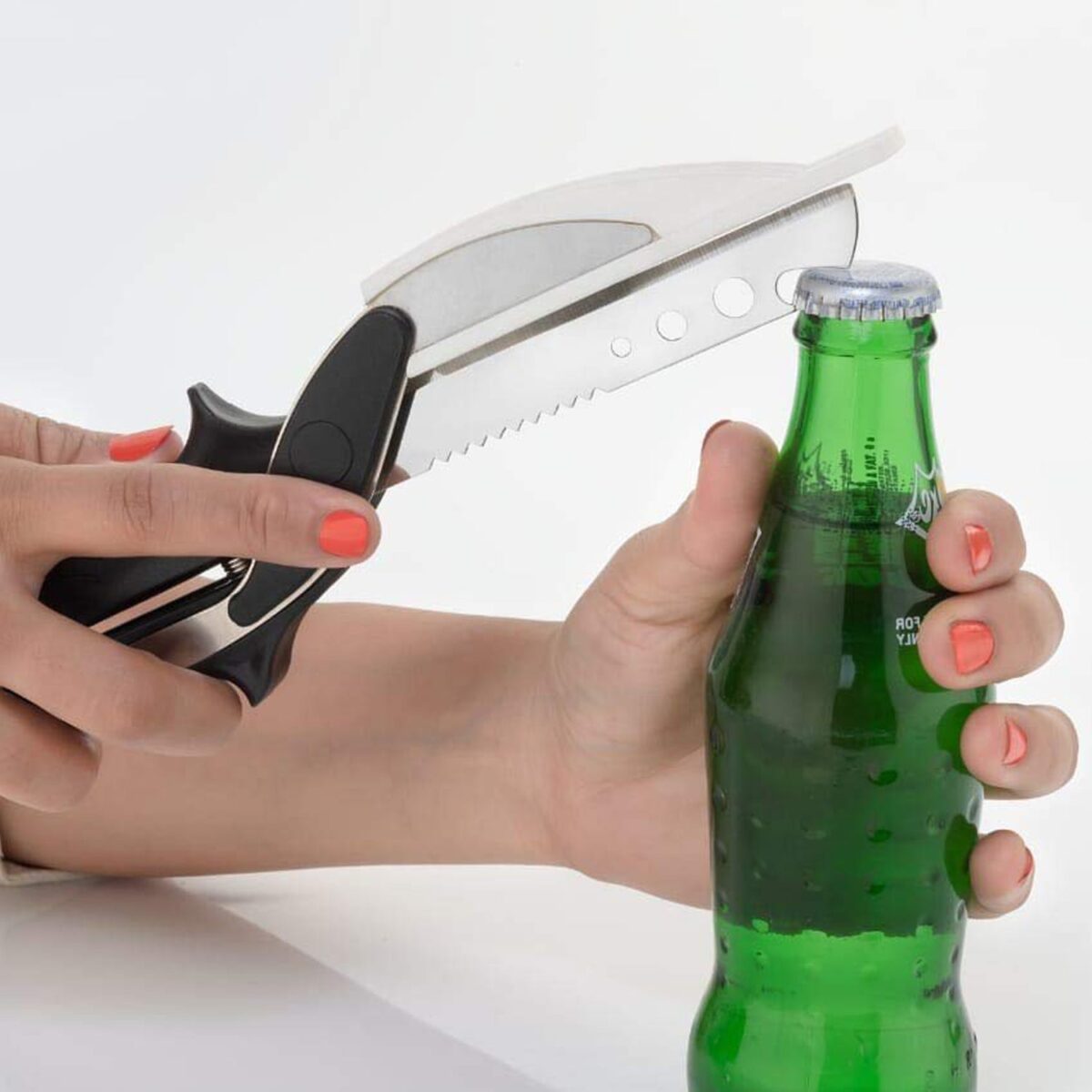 Stainless Steel 4 in 1 Clever Cutter, Black - Image 1