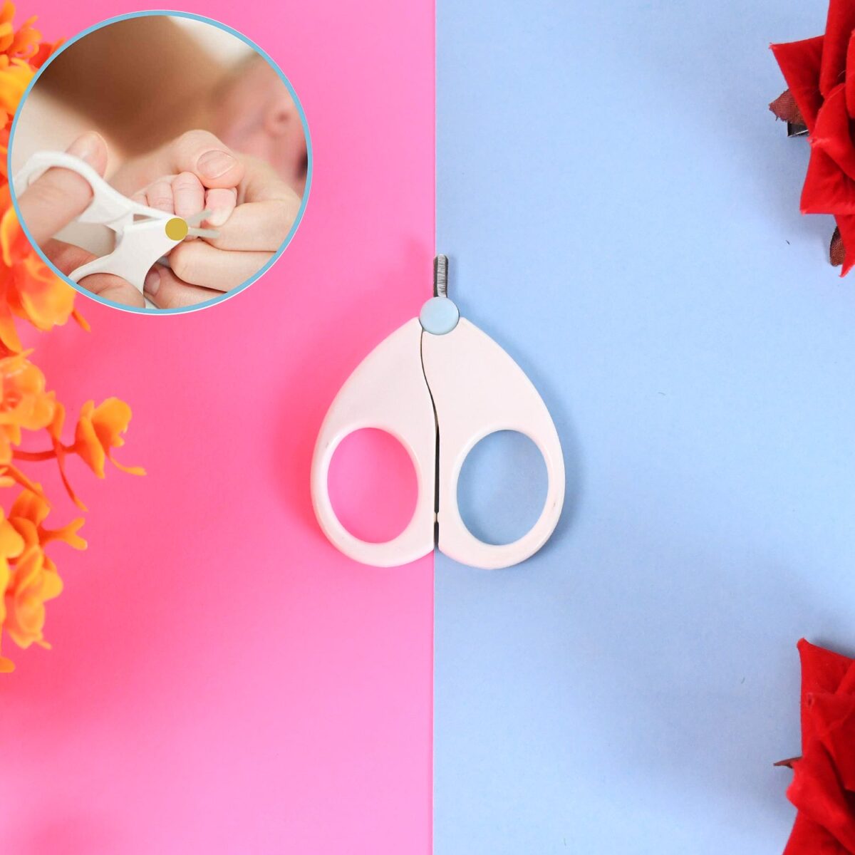 Baby Safety Nail Cutter Scissors for Safe Nail Clipping (1 Pc) - Image 1