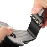 Car Phone Holder Clip Mount 360 Degree Rotation Dashboard Rear View Mirror Sun Visor Smartphone HUD Navigation Fold Stand Plastic Black Compatible For All Smart Phones - Image 4