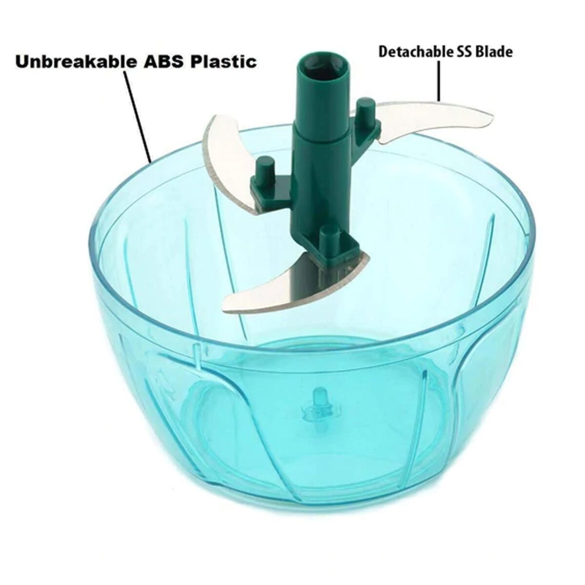 Handy Mini Plastic Vegetable Chopper Cutter, Onion Chopper Vegetables for Kitchen Accessories with 3 Blades - Image 6