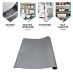 Multipurpose Anti-Slip Bathroom Kitchen Cabinet Drawer Shelf Mat Liner Sheets Roll, Fridge Mat, Table Mat Anti-Slip Super Strong Placement Mat for Fridge, Bathroom, Kitchen, Drawer, Shelf Liner (45cmx1.25m) - Image 5