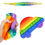 Fidget Toy Push  Bubble Fidget Sensory Toy for Kids and Adults Fidget per Stress Reliever Sensory Fidget pers (Butterfly & Car Shape / 1 Pc) - Image 3