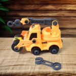Engineering Vehicles Nut Assembly Toy â€“ DIY Vehicle Model Set for Kids, Simulation Car Construction Toy (2 Pc Set) - Image 5