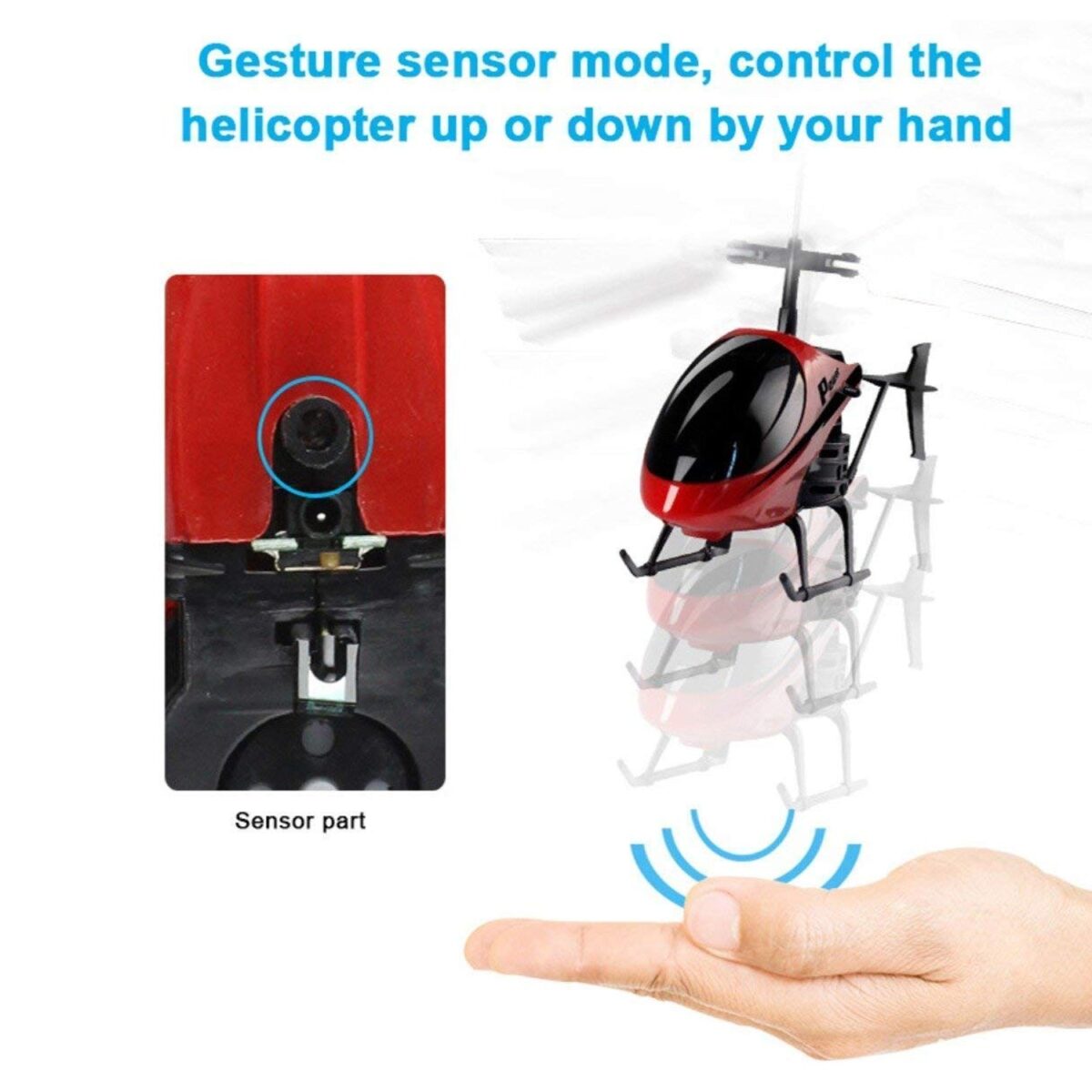Remote Control Helicopter with USB Chargeable Cable for Boy and Girl Children (Pack of 1) - Image 9
