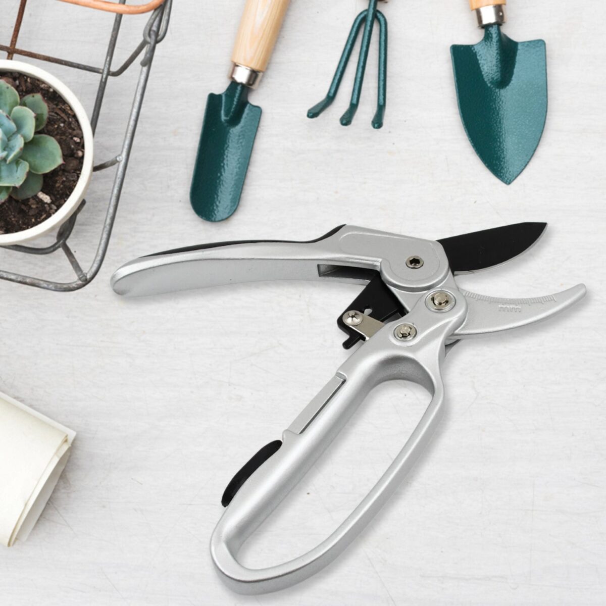 Pruning Shear Garden Shear Steel, Hand Shears, 20 Cm / 8 inch (1 Pc) - Image 4
