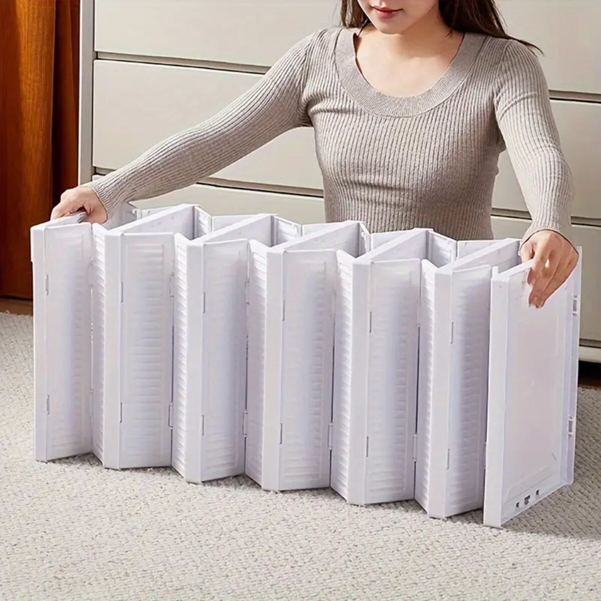 5-Layer Stackable Utility Cart â€“ Foldable Storage Organizer for Clothes & Home (1 Pc) - Image 5