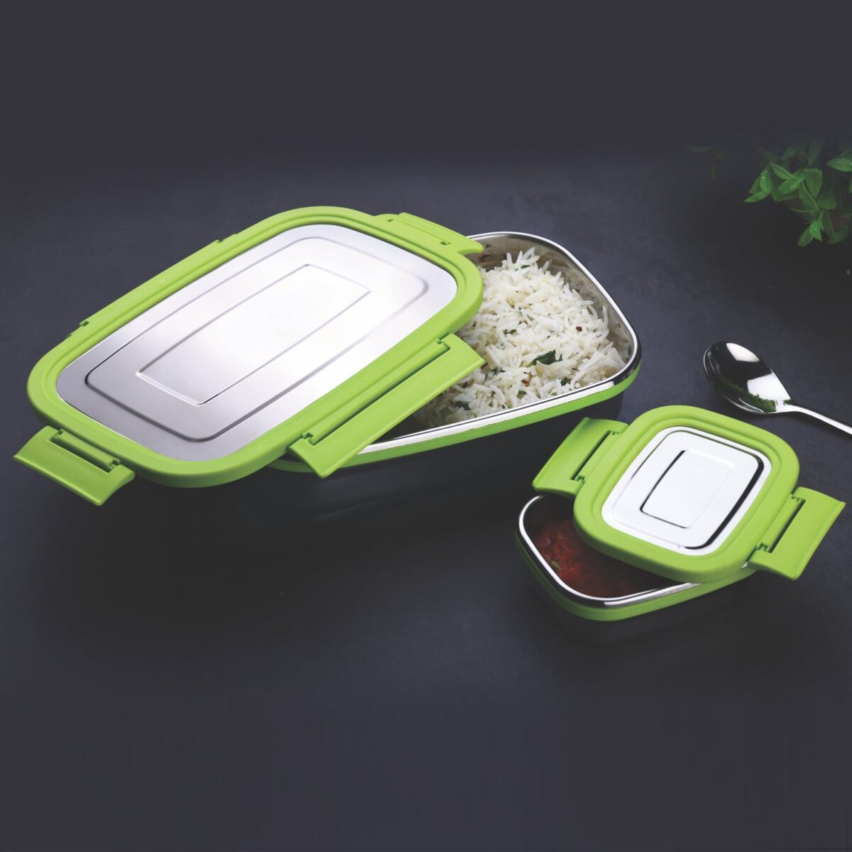 Ganesh Junior Stainless Steel Lunch Pack for Office & School Use - Image 3