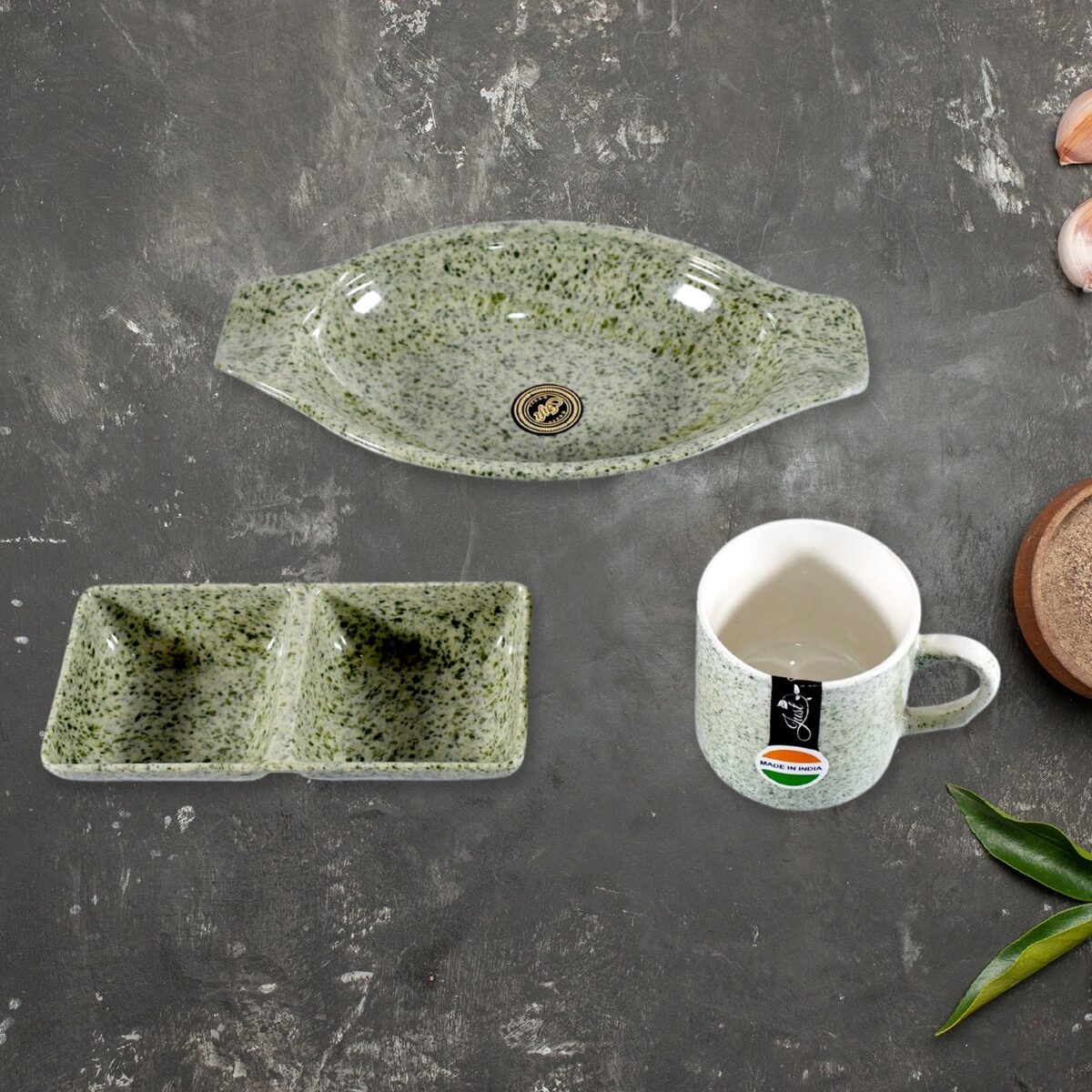 Sunday Funday 6-Piece Tea Set â€“ Platter & Dual Bowl - Image 3