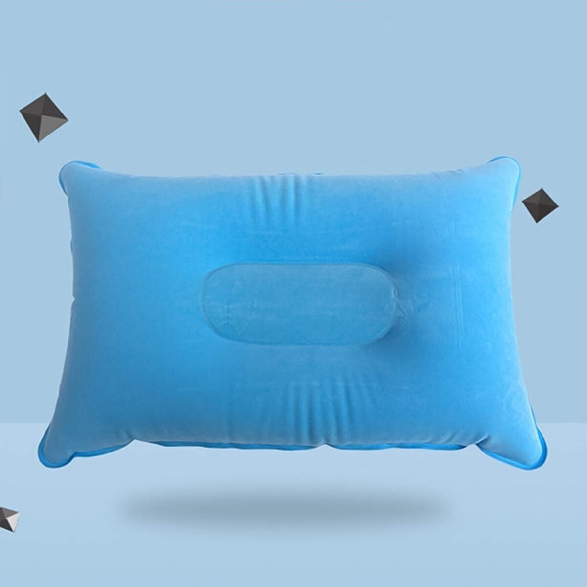 Comfortable Inflating Travel Pillow (34Ãƒâ€”21 Cm / 1 Pc / Mix Color) - Image 3