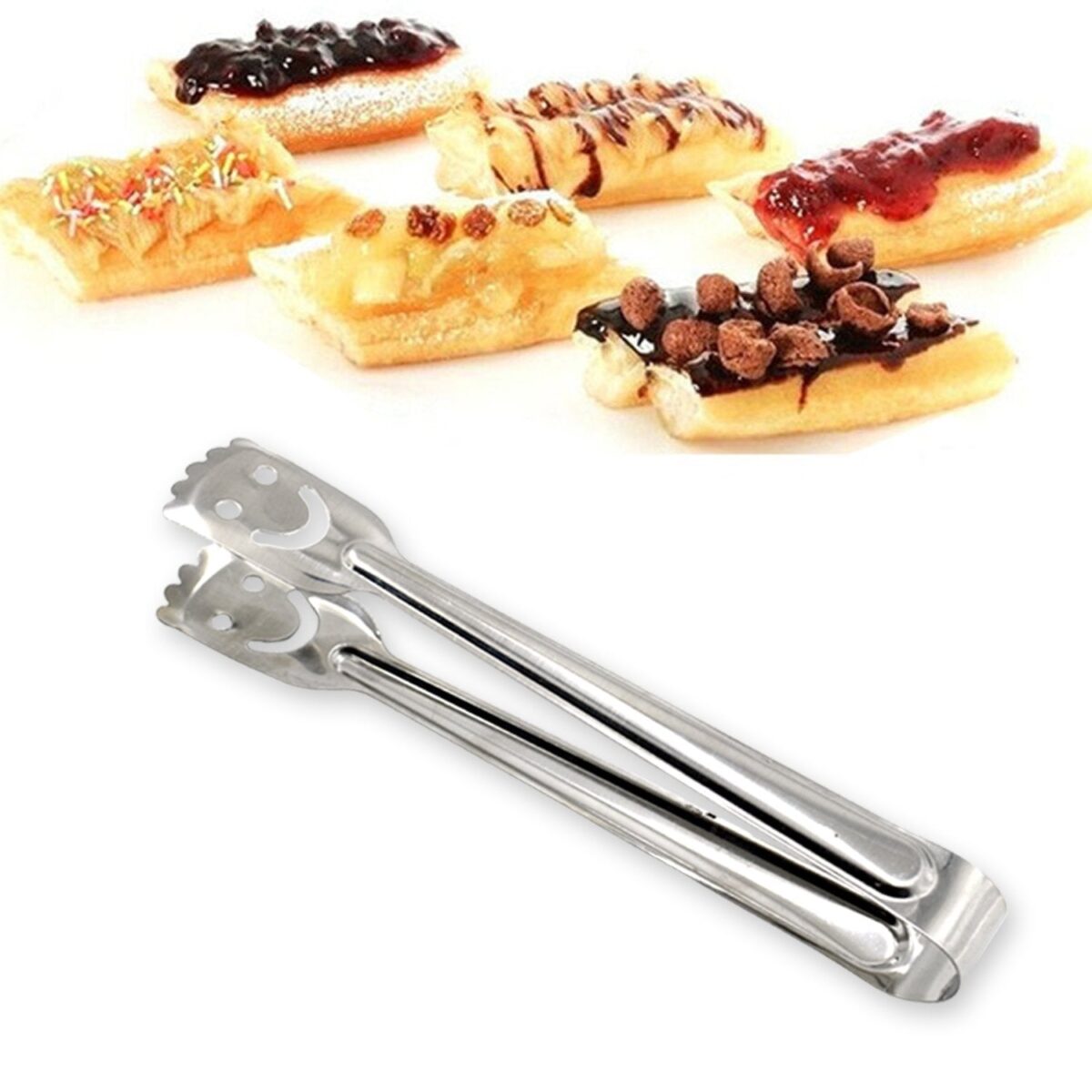 Smiley Stainless Steel Multipurpose Utility Tong (1Pc Only) - Image 6
