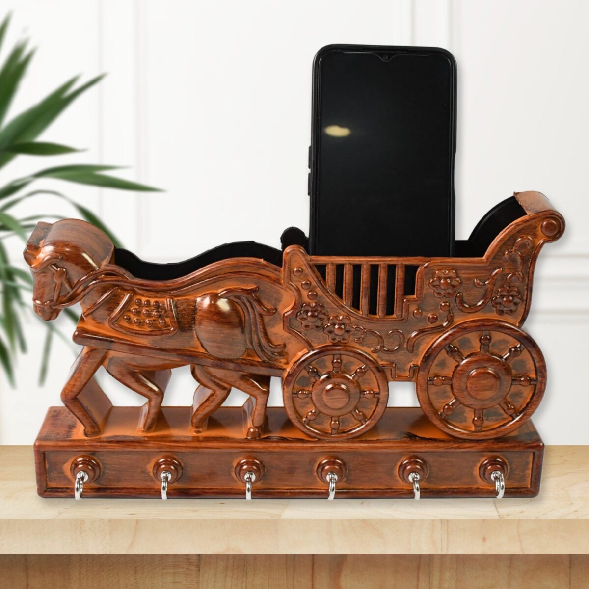 Plastic Rath Design Plastic 6 Hook Key Holder (1 Pc) - Image 4