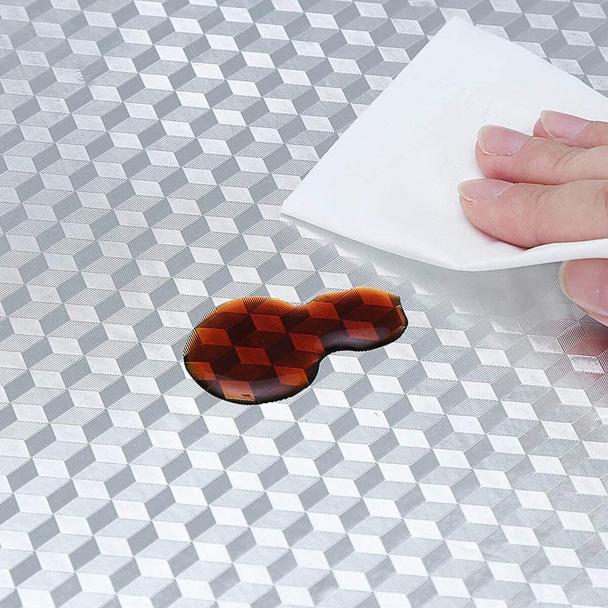 2 Meter Aluminium Foil Sticker used in all kitchen purposes to prevent oily and greasy stains of food while cooking. - Image 6