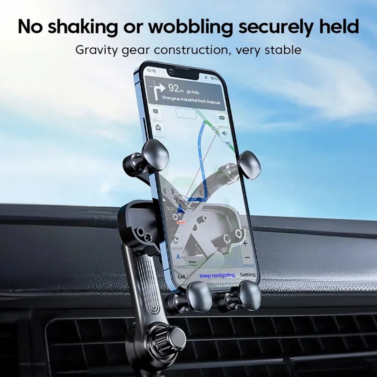 Car Mobile phone in car holder (1 Pc) - Image 4
