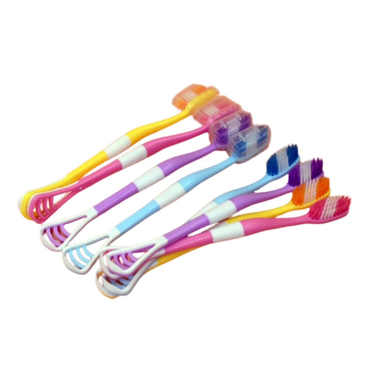 8 Pc 2-in-1 Toothbrush Case for Family Use - Image 1